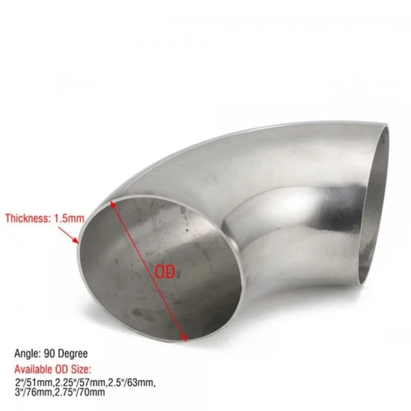SS304 90 Degree Pipe