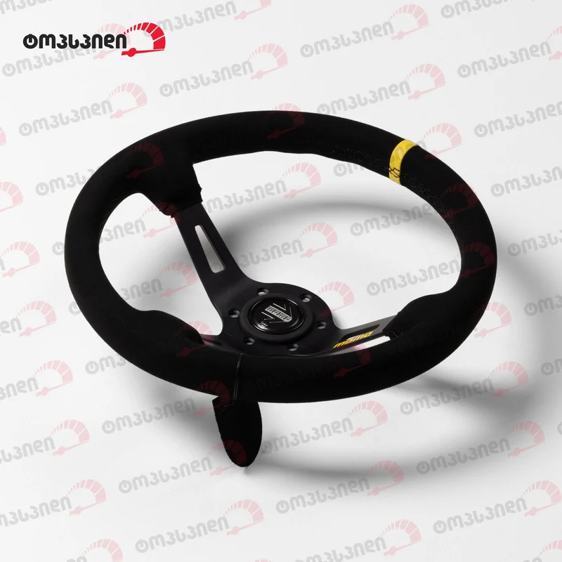 MOMO Premium Yellow Suede Steering Wheel