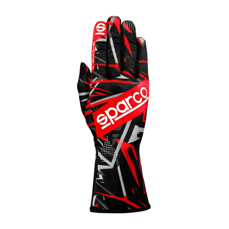 K-Rookie Karting Gloves (Black/Red)