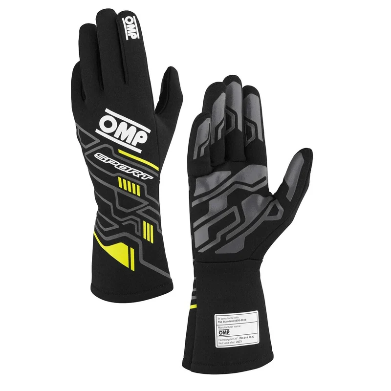 Gloves OMP Sport Black/Yellow