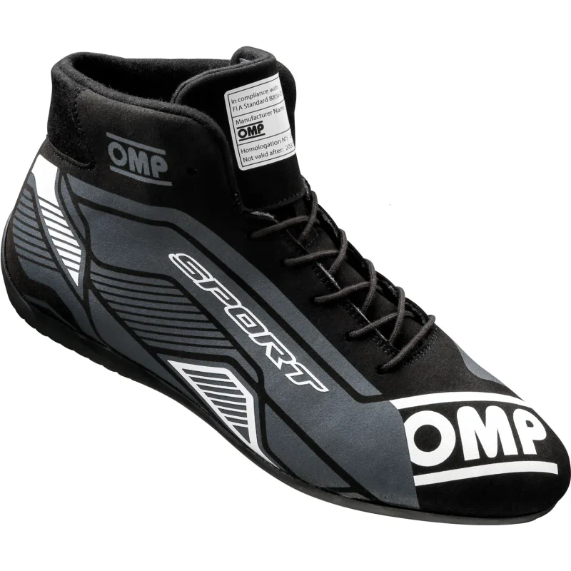 OMP Sport Racing Shoes (Black/White)