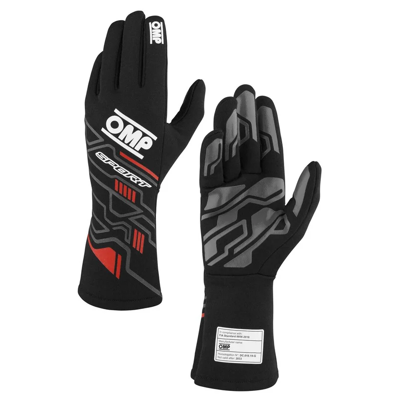 Gloves OMP Sport Black/Red