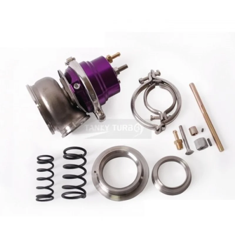 60mm Turbo V-band 60mm External Waste Gate Bypass Exhaust Manifold + Spring