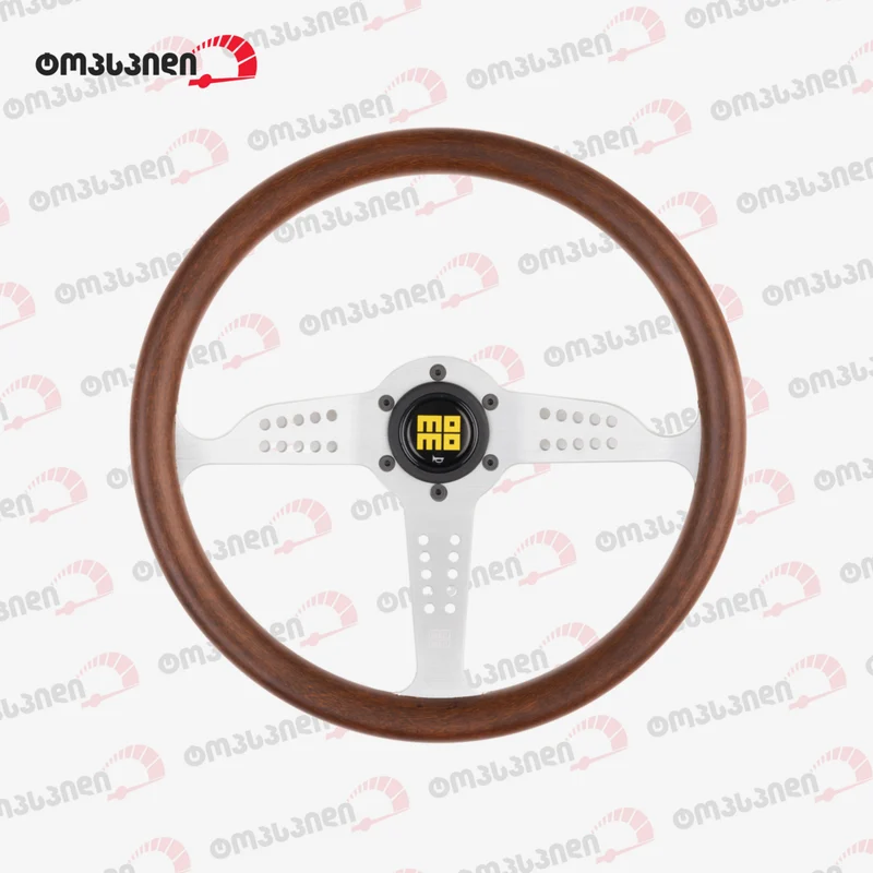Wood Steering Wheel MOMO Grand Prix (Silver)