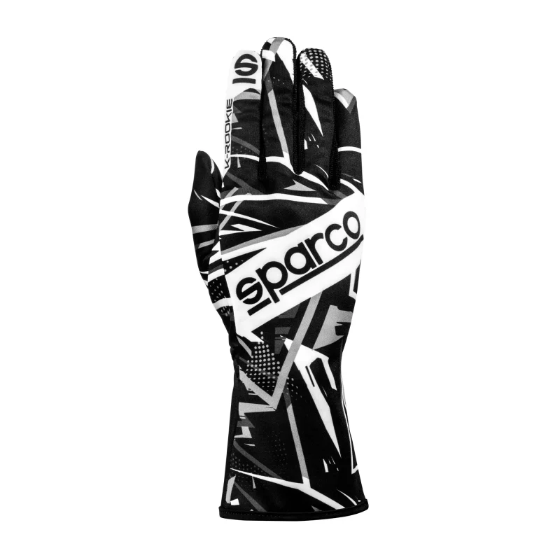K-Rookie Karting Gloves (Black/White)