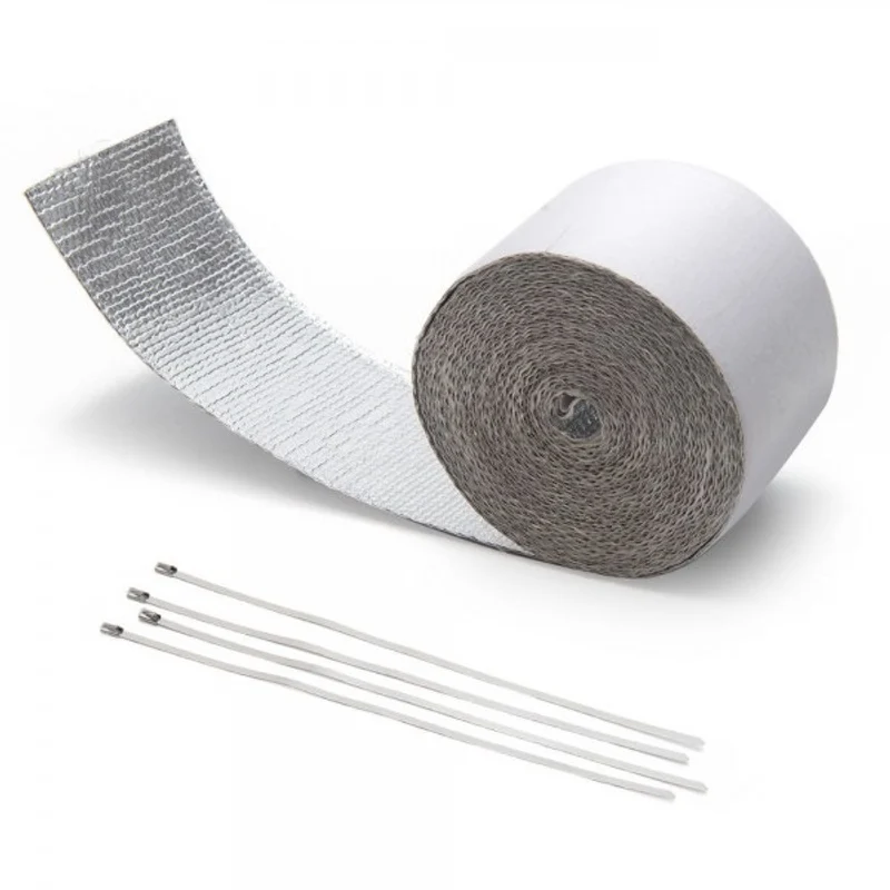 Car Aluminum Reinforced Tape Adhesive Backed Heat Shield Resistant Wrap For All Intake pipe